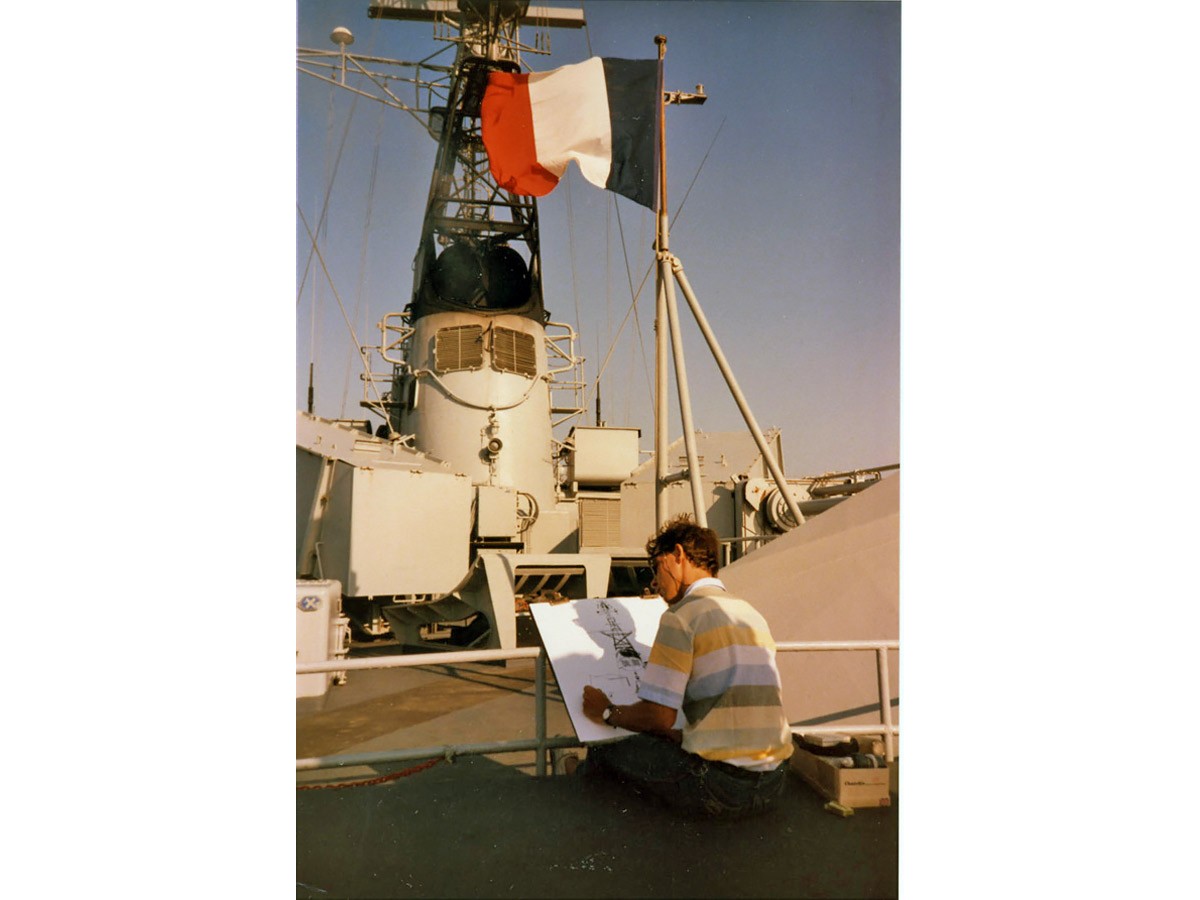 1983, Embarquement en Méditerranée Marine Nationale