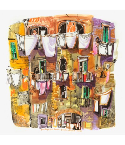 Du linge aux balcons - Naples
